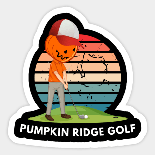 pumpkin ridge golf shirt Sticker